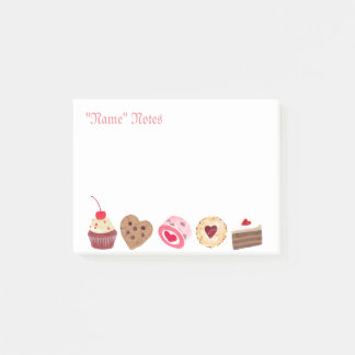 Personalized Cake Sweets Post-It Notes