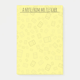 Personalized Calculator Pattern Notes