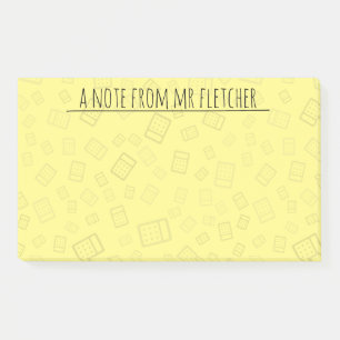 Personalized Calculator Pattern Notes