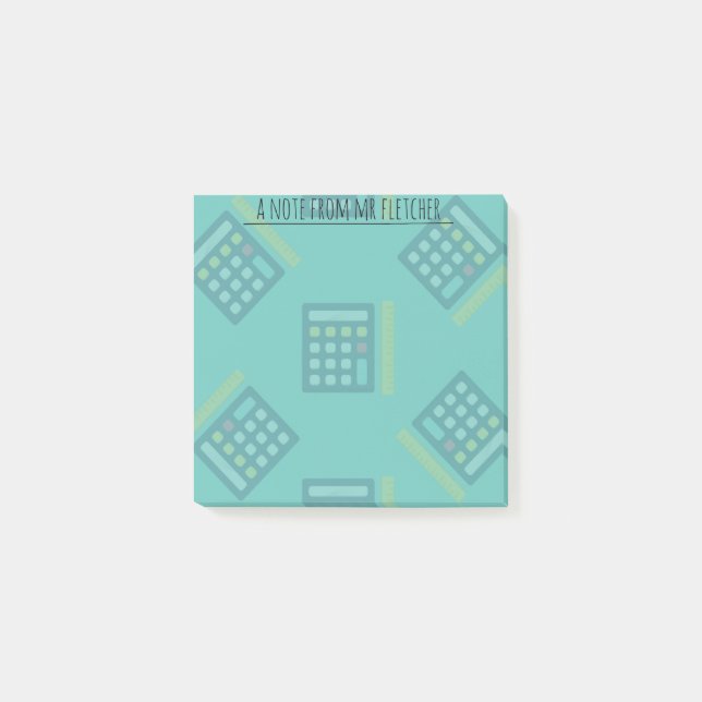Personalized Calculators Math Post-it Notes (Front)