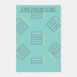 Personalized Calculators Math Post-it Notes