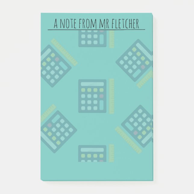 Personalized Calculators Math Post-it Notes (Front)