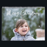 Personalized Calendar 2018 Snowing Christmas<br><div class="desc">In Personalized calendar 2018 (January - December) with Christmas greetings you can find a lot of pictures of cute kids and their families. But you can easily replace these photo with your and make your unique and special calendar with your kids, family members or anything you love the most. United...</div>