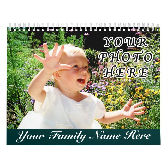 Personalized Calendars with YOUR NAME and PHOTOS (Cover)