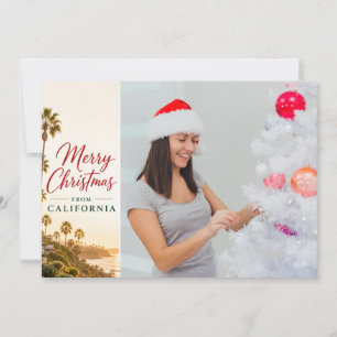 Personalized California Christmas Family Photo