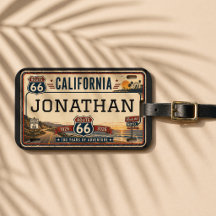 Personalized California Route 66 Design