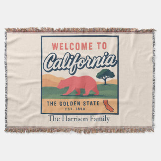 Personalized California Throw Blanket