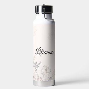 Personalized Calla Lillies Water Bottle