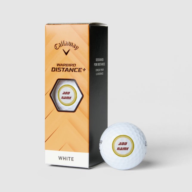 Personalized Callaway Golf Warbird Golf Balls (Packaging)
