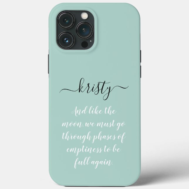 Personalized, calligraphy name, pastel Case-Mate iPhone case (Back)