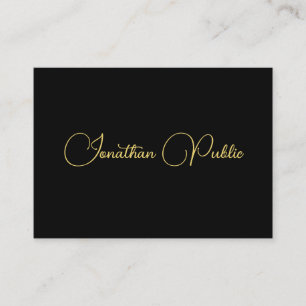 Personalized Calligraphy Script Name Template Business Card