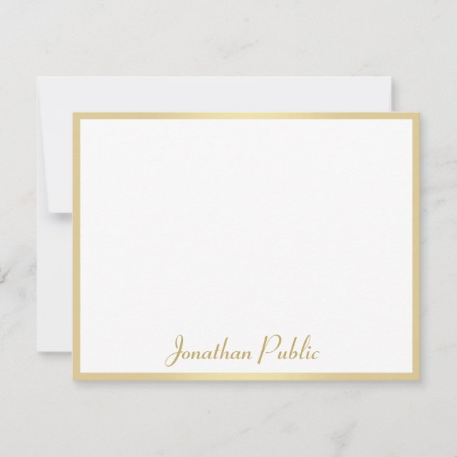 Personalized Calligraphy Template Gold Script Name (Front)