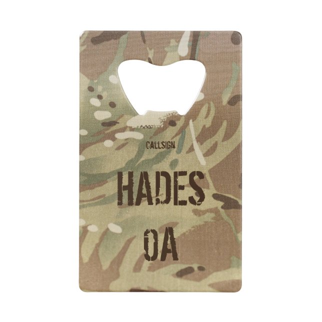 Personalized Callsign Creditcard Bottle Opener Credit Card Bottle Opener (Front)