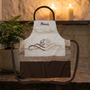 Personalized Calming Linen Bamboo Apron