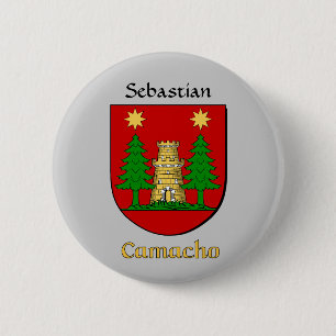 Personalized Camacho Historical Shield 2 Inch Round Button