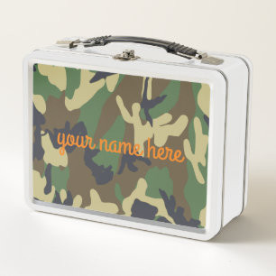 Personalized Camo Lunch Box