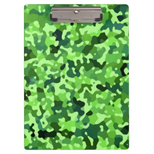 Personalized Camo Pattern - Green Blue Black Clipboard