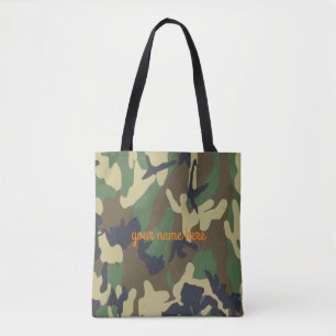 Personalized Camo Tote Bag