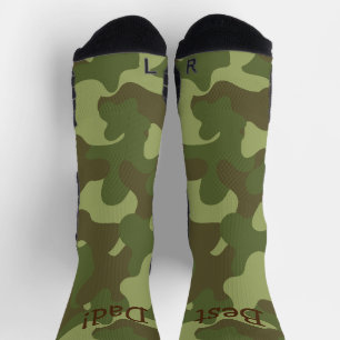 Personalized Camouflage Crew Socks