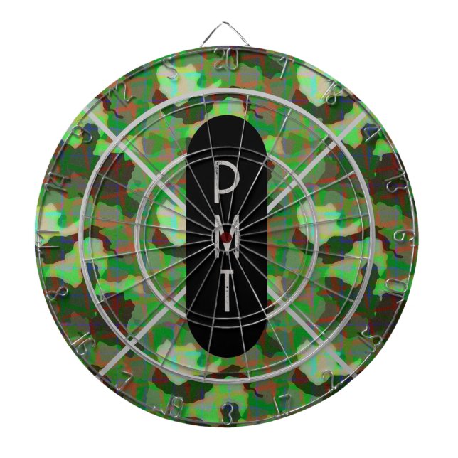 Personalized Camouflage Dartboard (Front)