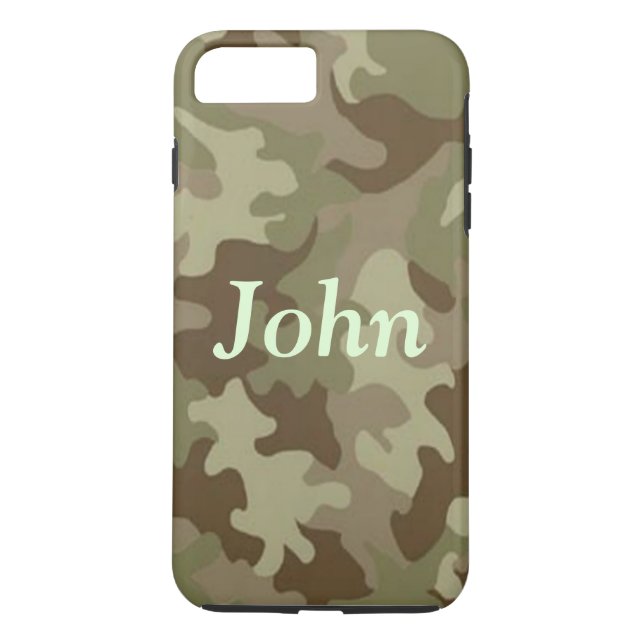 Personalized Camouflage iPhone 7 Case (Back)