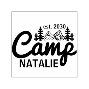 Personalized Camp Bach Bachelorette Party Custom Self-inking Stamp