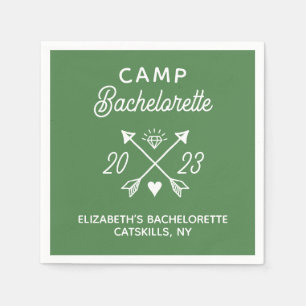 Personalized Camp Bachelorette Napkin