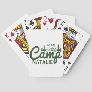 Personalized Camp Bachelorette Party Bridesmaids Playing Cards