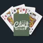 Personalized Camp Bachelorette Party Bridesmaids Playing Cards<br><div class="desc">Our Personalized Camp Bachelorette Party Bridesmaids Playing Cards, the perfect blend of fun and personalization for your mountain-themed celebration! Whether you're gathered around the campfire or lounging in your cozy cabin, these customized playing cards are sure to add a special touch to your last trail before the veil festivities. Designed...</div>