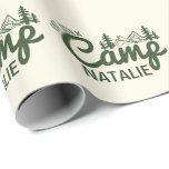 Personalized Camp Bachelorette Party Customized Wrapping Paper<br><div class="desc">Add a personalized touch to your celebration with this Personalized Camp Bachelorette Party Customized Wrapping Paper. Designed to match your "Last Trail Before the Veil" theme, this wrapping paper is perfect for glamping getaways, mountain adventures, or rustic bachelorette celebrations. Whether you're wrapping bridesmaid gifts, party favours, or special keepsakes, this...</div>
