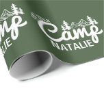 Personalized Camp Bachelorette Party Customized Wrapping Paper<br><div class="desc">Wrap your camp bachelorette party gifts in style with this Personalized Camp Bachelorette Party Customized Wrapping Paper. Perfect for celebrating the "Last Trail Before the Veil, " this unique gift wrap brings a fun and cohesive touch to your glamping-inspired event. Whether you’re packing party favours, bridesmaid gifts, or decorations, this...</div>
