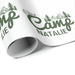 Personalized Camp Bachelorette Party Customized Wrapping Paper<br><div class="desc">Make your camp bachelorette party even more memorable with this Personalized Camp Bachelorette Party Customized Wrapping Paper. Perfect for wrapping bridesmaid gifts, party favours, or special keepsakes, this unique paper captures the fun and adventure of your "Last Trail Before the Veil" celebration. Whether you're hosting a glamping retreat or a...</div>