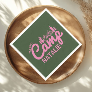 Personalized Camp Bachelorette Party Napkin