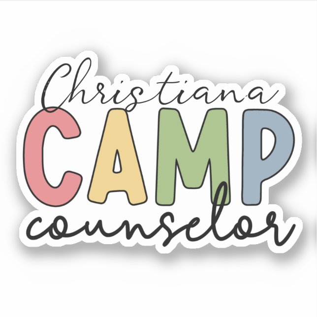 Personalized Camp Counsellor Gifts (Front)
