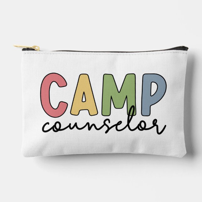 Personalized Camp Counsellor Gifts Accessory Pouch (Front)