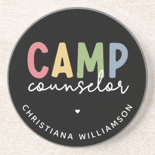 Personalized Camp Counsellor Gifts Coaster
