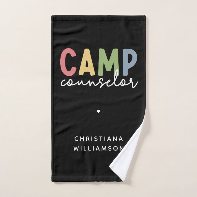 Personalized Camp Counsellor Gifts Hand Towel (Hand Towel)
