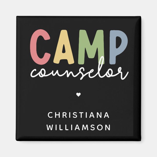 Personalized Camp Counsellor Gifts Magnet (Front)