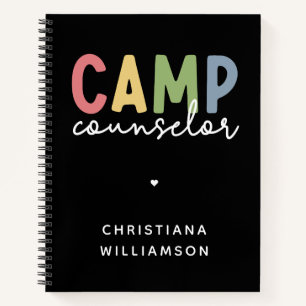 Personalized Camp Counsellor Gifts Notebook