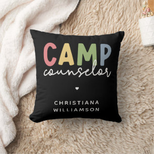 Personalized Camp Counsellor Gifts Throw Pillow