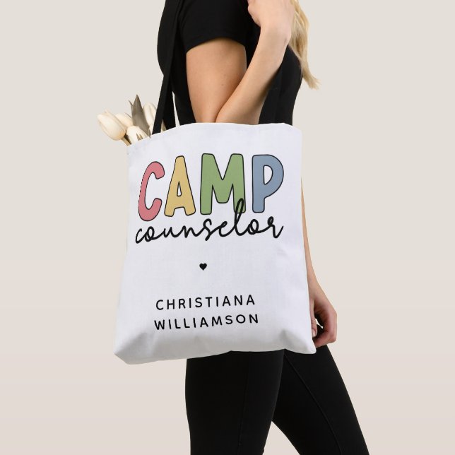 Personalized Camp Counsellor Gifts Tote Bag (Close Up)