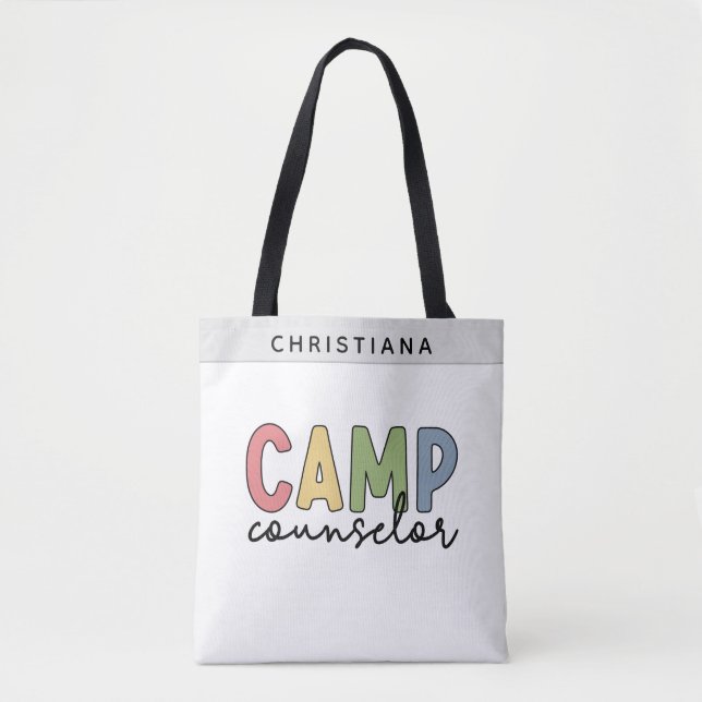 Personalized Camp Counsellor Gifts Tote Bag (Front)