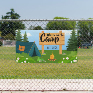 Personalized Camp Welcome  Banner
