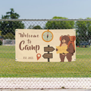 Personalized Camp Welcome  Banner