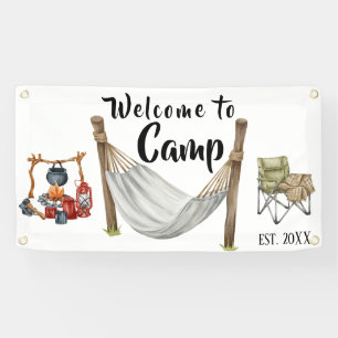 Personalized Camp Welcome  Banner