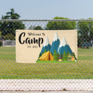 Personalized Camp Welcome  Banner