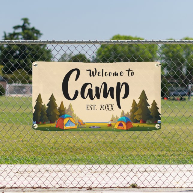 Personalized Camp Welcome  Banner (Insitu)