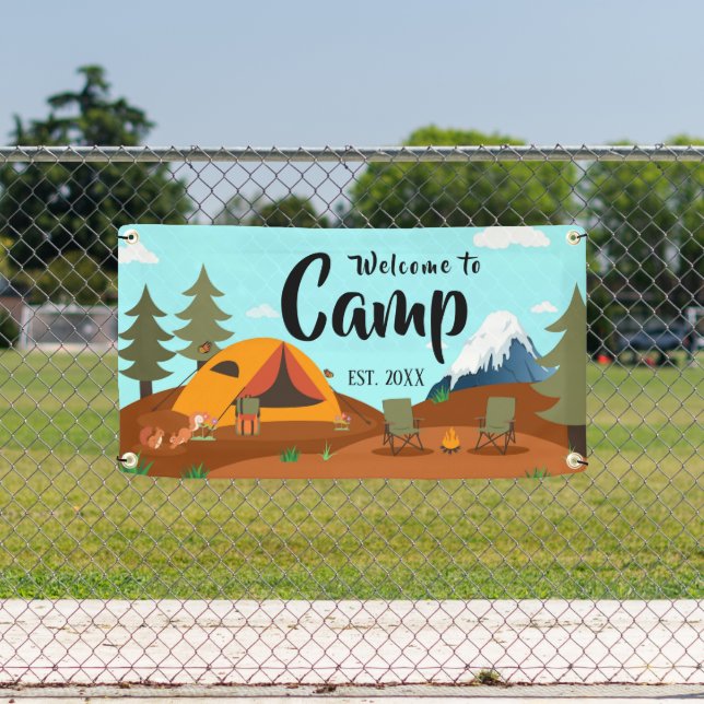 Personalized Camp Welcome  Banner (Insitu)