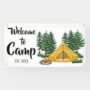 Personalized Camp Welcome  Banner