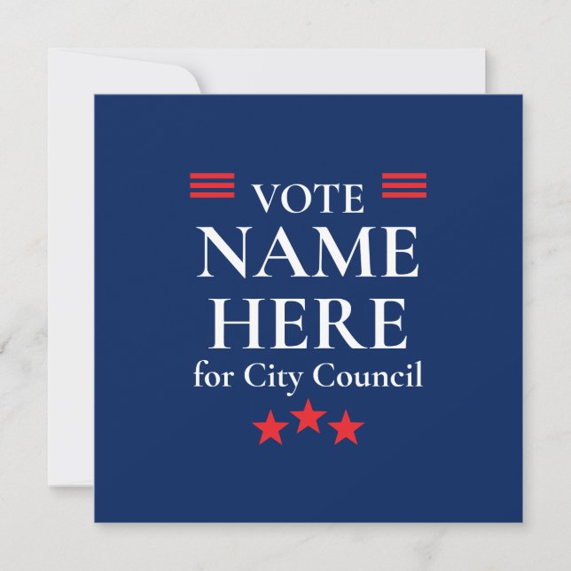Personalized Campaign Election (Front)